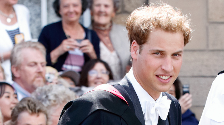 Prince William at his graduation ceremony 