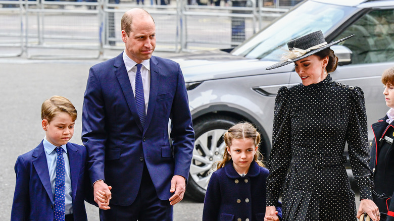 Prince William and his family at an event 