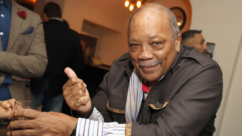 Quincy Jones smiling