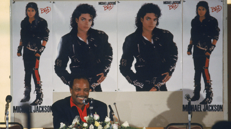 Quincy Jones at Michael Jackson press conference