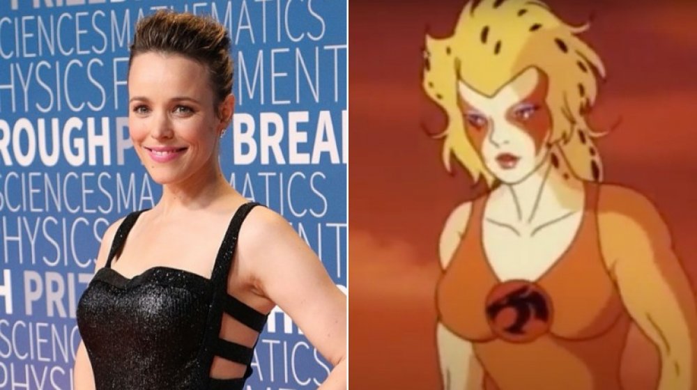 Split image of Rachel McAdams and Cheetara of ThunderCats