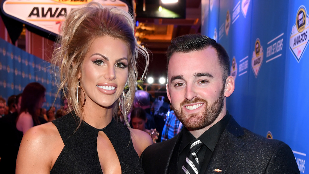 Whitney Dillon poses with Austin Dillon