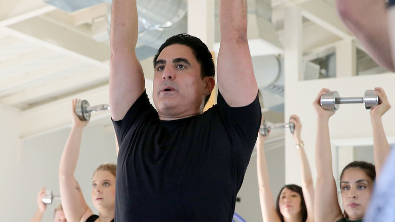 Reza Farahan in a gym