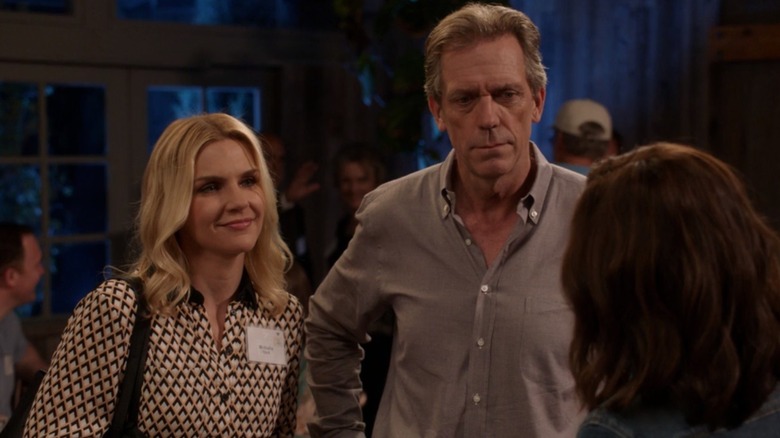 Rhea Seehorn and Hugh Laurie