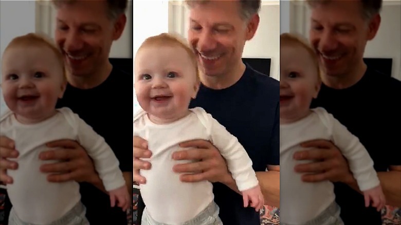 Richard Engel with son Theo