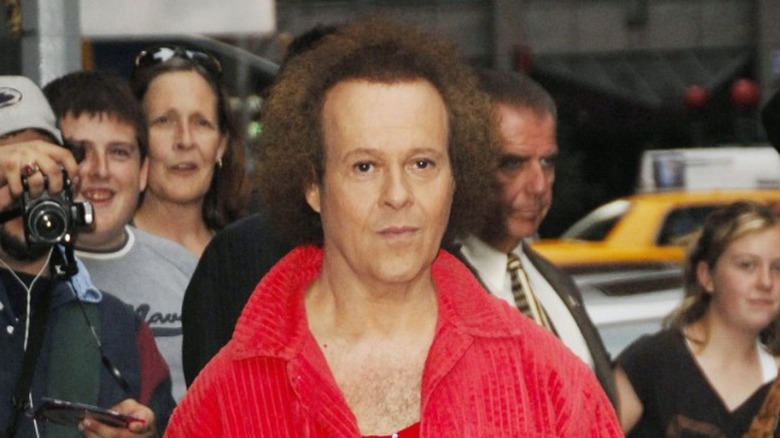 Richard Simmons with a closed mouth 