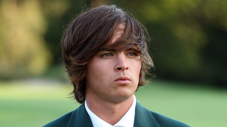 Rickie Fowler looking away