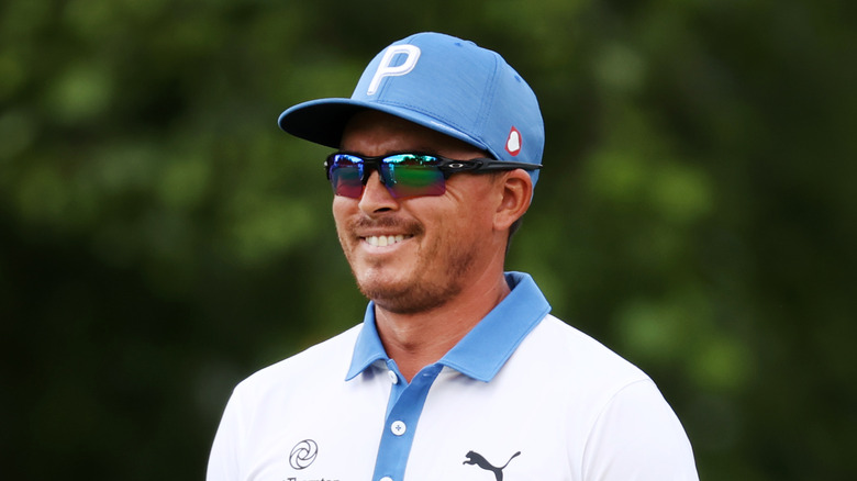 Rickie Fowler with a big smile