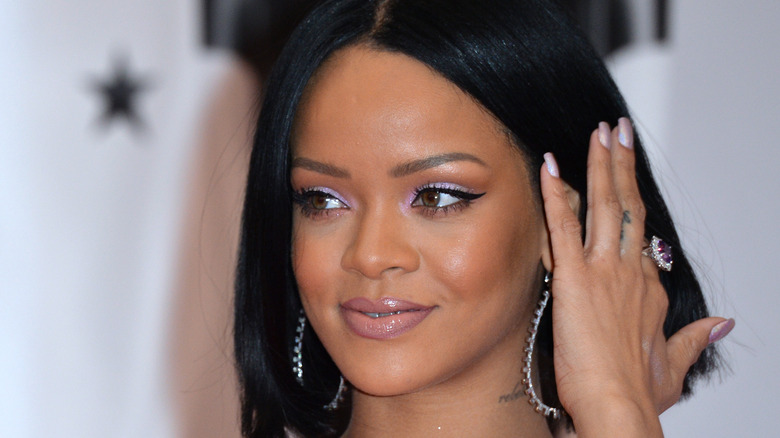 Rihanna attending the BRIT awards 
