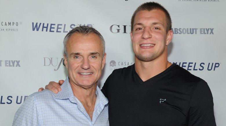 Gordon Gronkowski and Rob Gronkowski smiling