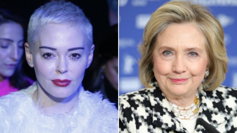 Rose McGowan, Hillary Clinton