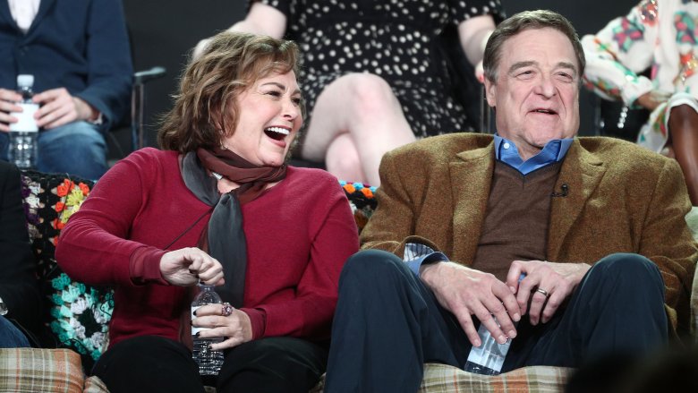Roseanne Barr and John Goodman