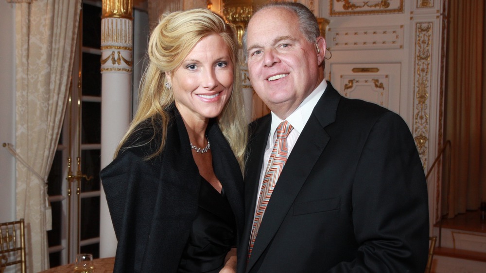 Kathryn/Kate Rogers and Rush Limbaugh grinning at camera