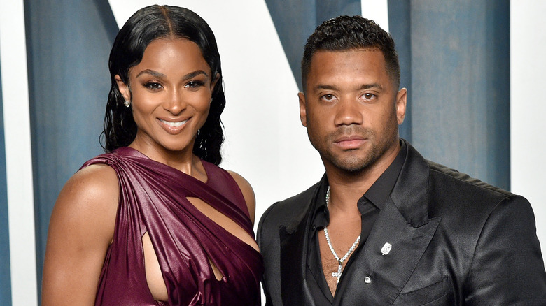 Ciara and Russell Wilson posing