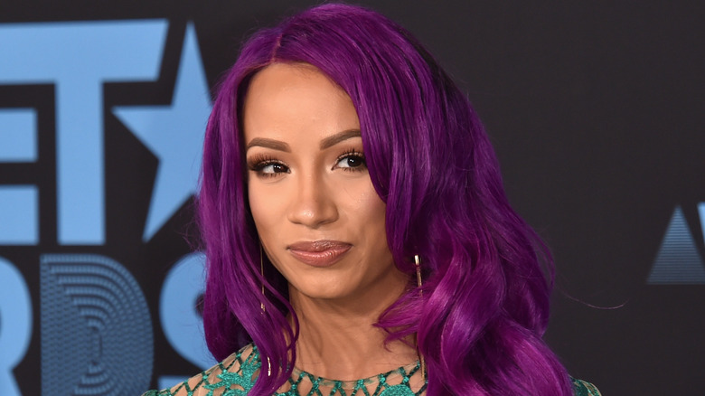 Sasha Banks posing