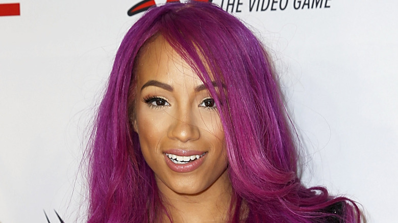 Sasha Banks smiling