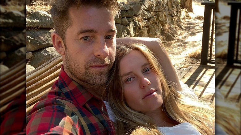 Scott Speedman and Lindsay Rae Hofmann posing for selfie