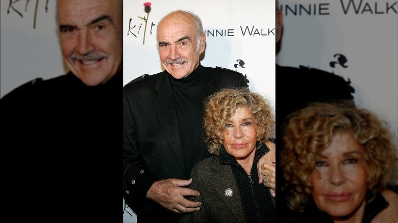 Sean Connery with his wife Micheline Roquebrune in 2006.