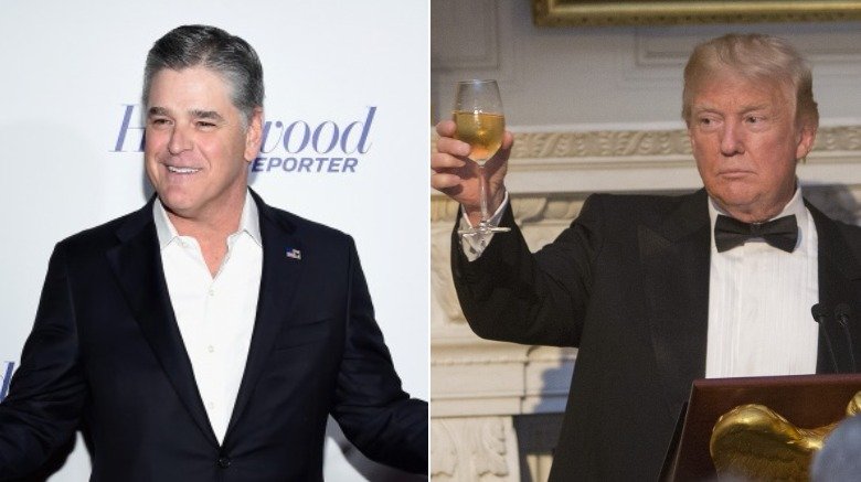 Sean Hannity and Donald Trump