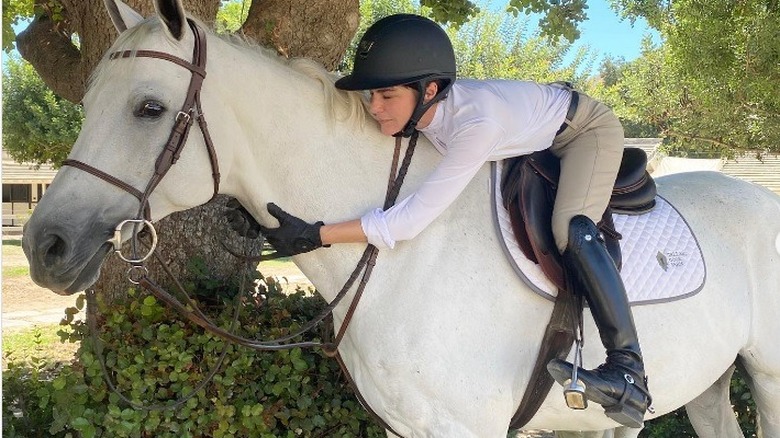 Selma Blair with horse