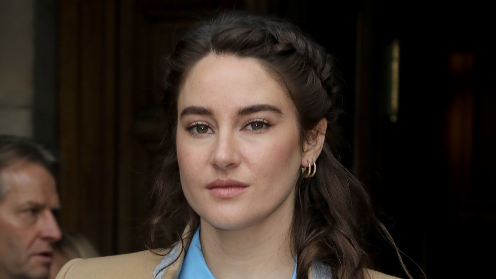 Shailene Woodley looking serious