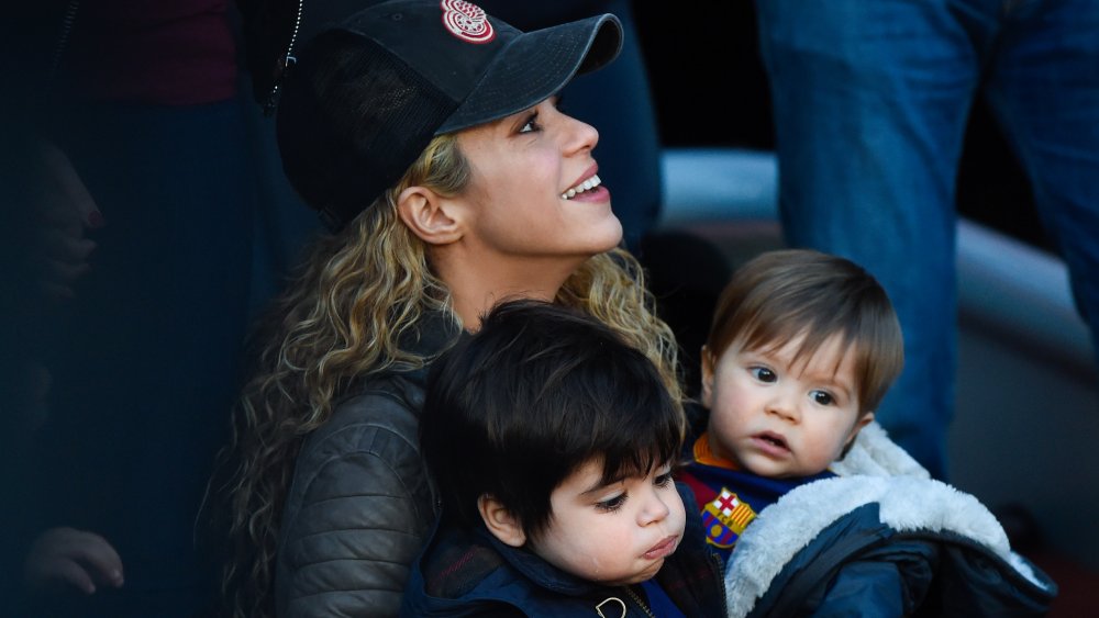 Shakira with her two sons