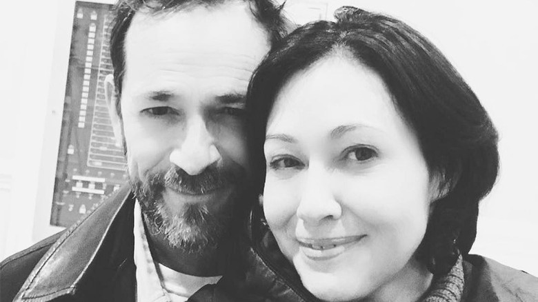 Shannen Doherty selfie with Luke Perry