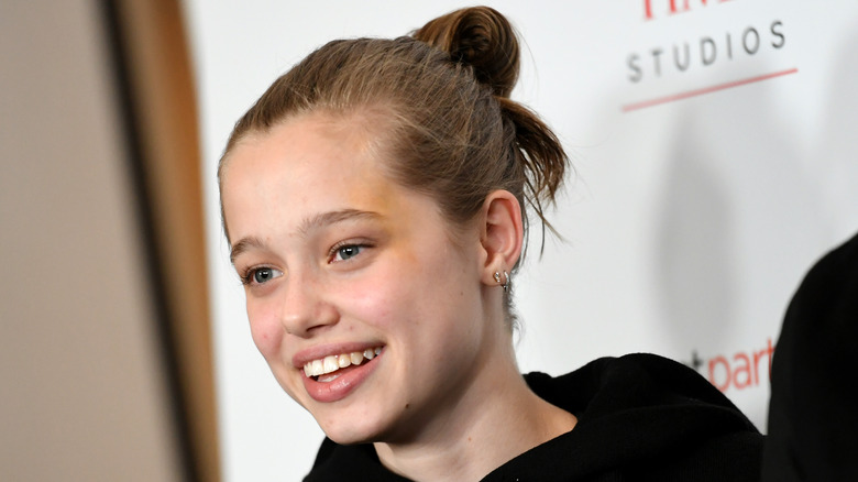 Shiloh Jolie-Pitt smiling