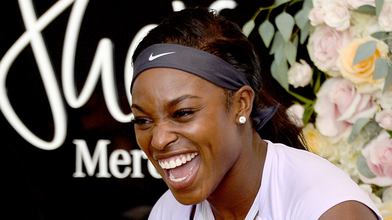 Sloane Stephens with a big smile