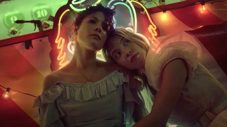 Halsey and Sydney Sweeney in Graveyward video