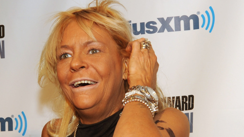 Patricia 'Tan Mom' Krentcil smiling at SiriusXM event