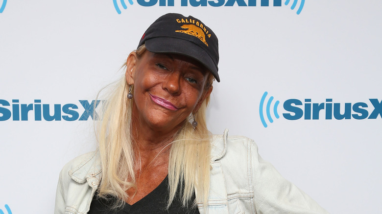 Patricia 'Tan Mom' Krentcil smiling at SiriusXM event