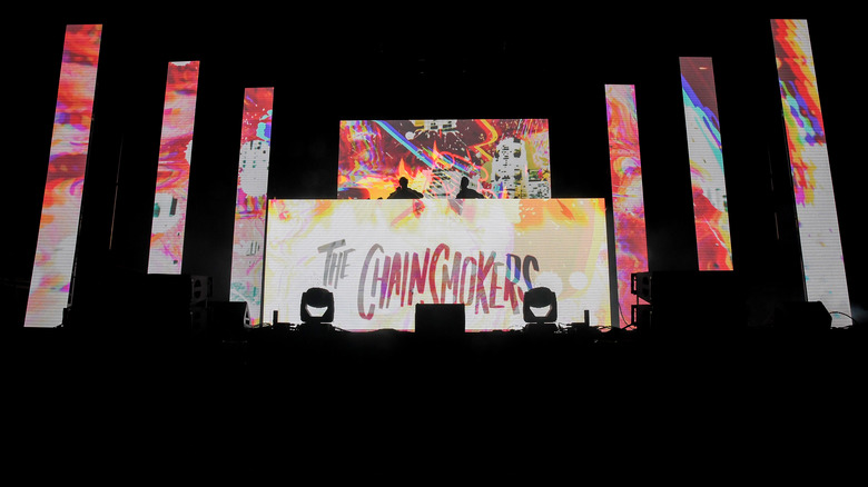 The Chainsmokers drive-in concert in the Hamptons