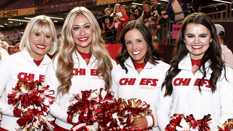 Kansas City Chiefs cheerleaders are all smiles