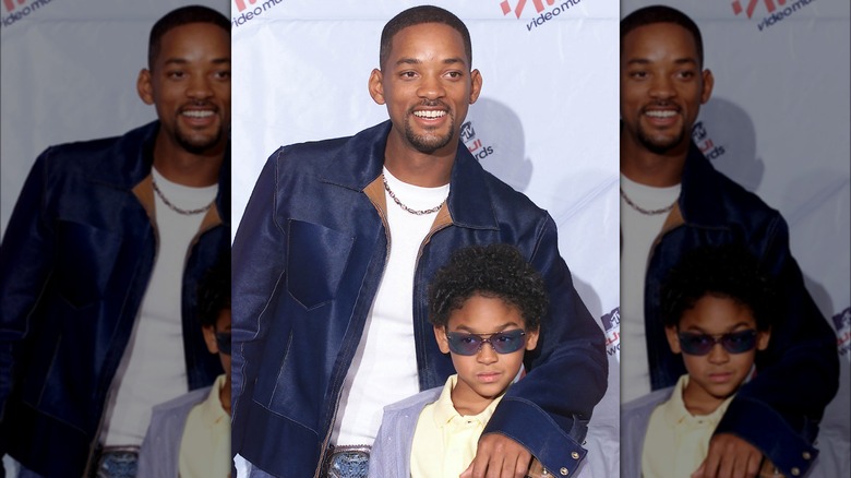 Will Smith and Trey Smith posing