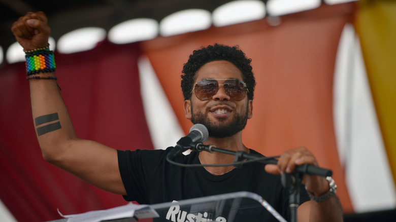 Jussie Smollett speaks at LA Pride ResistMarch