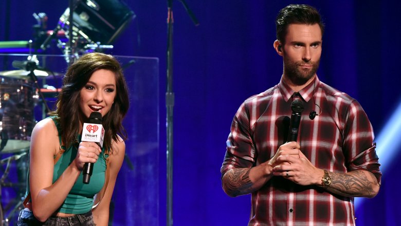 Christina Grimmie and Adam Levine