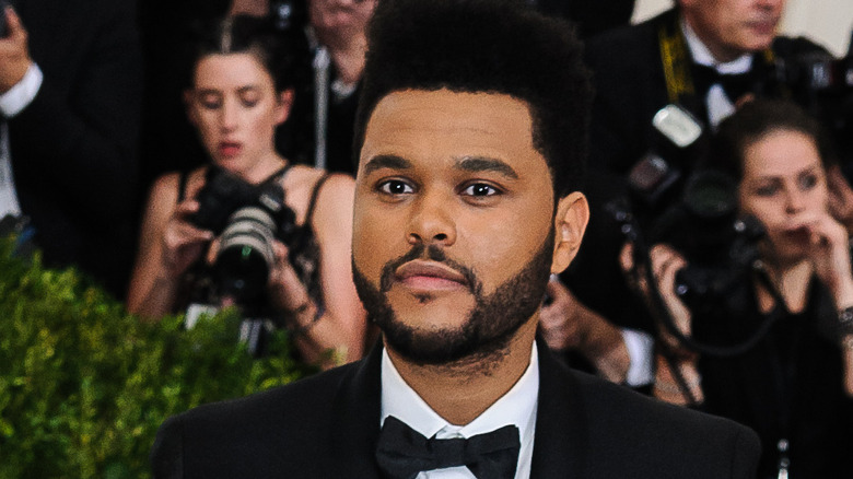 The Weeknd wearing tuxedo