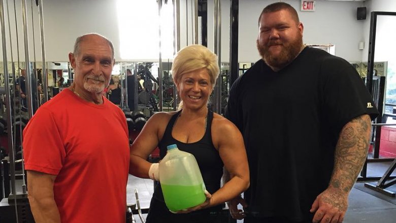 Theresa Caputo at the gym