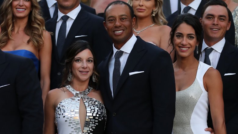 Erica Herman and Tiger Woods at the Ryder Cup gala