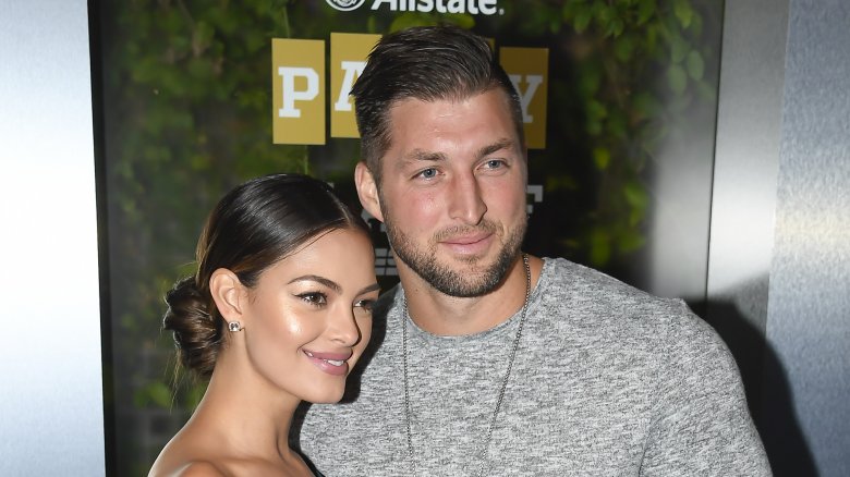 Demi-Leigh Nel-Peters and Tim Tebow posing