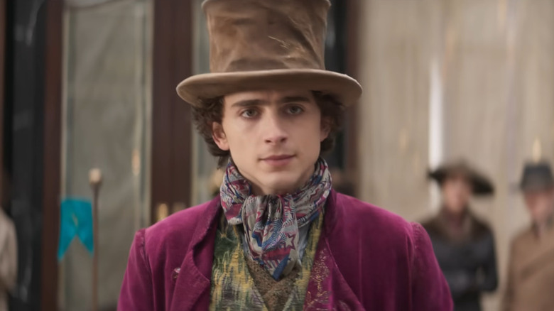 Timothée Chalamet as Willy Wonka