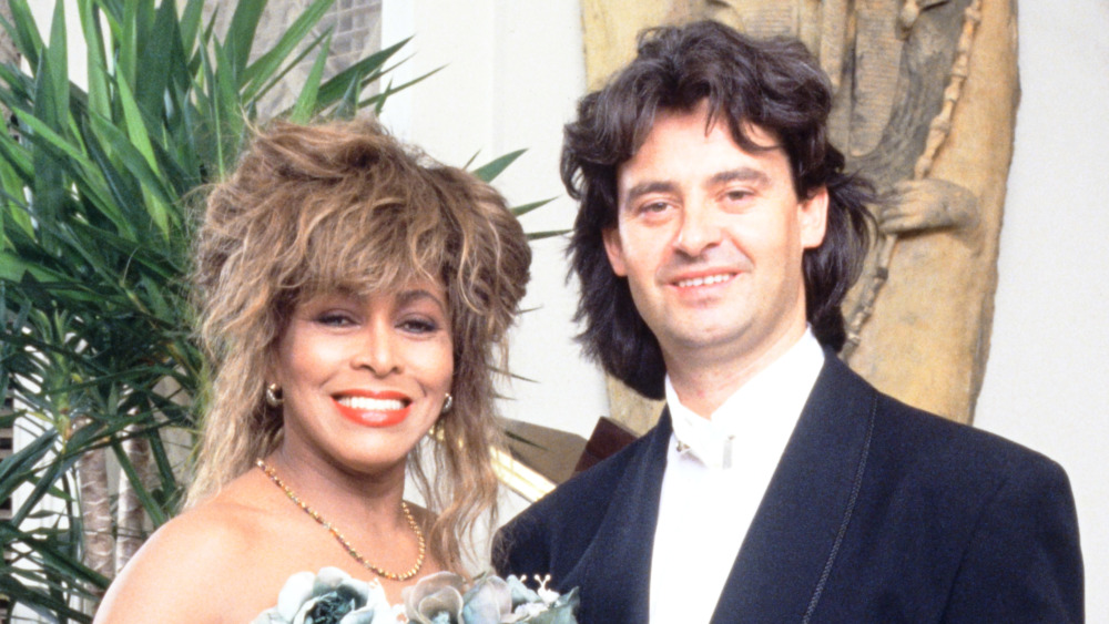 Tina Turner and Erwin Bach smiling