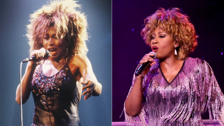 Tina Turner performing, Coco Fletcher performing as Tina Turner 