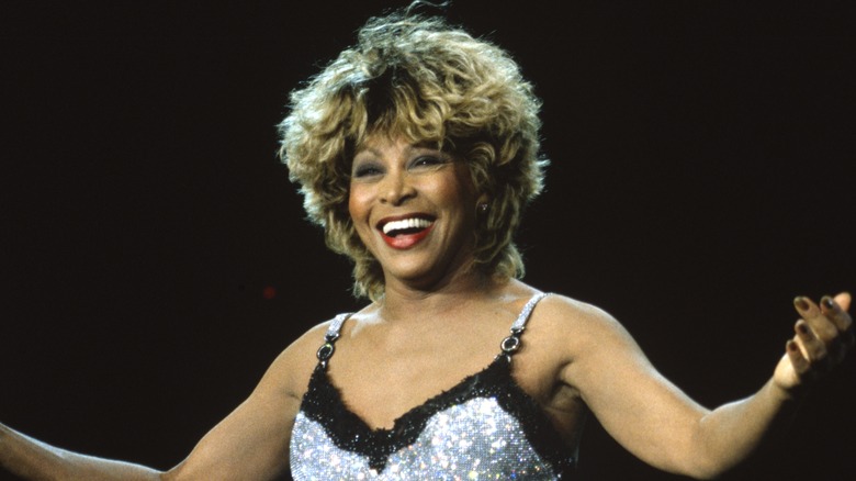 Tina Turner performing in 1997