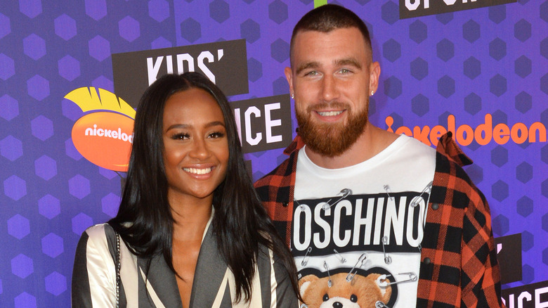 Kayla Nicole and Travis Kelce posing