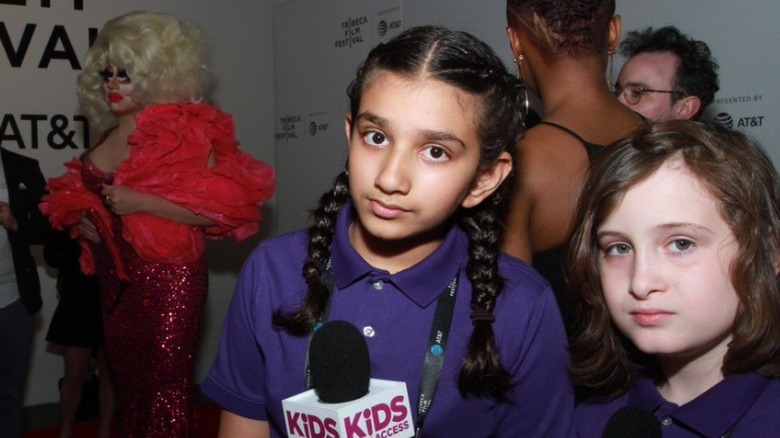 Trixie Mattel behind child reporters