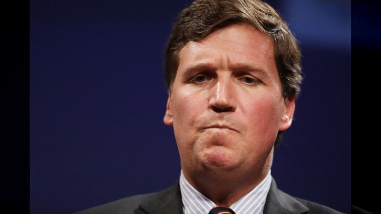 Tucker Carlson looking confused