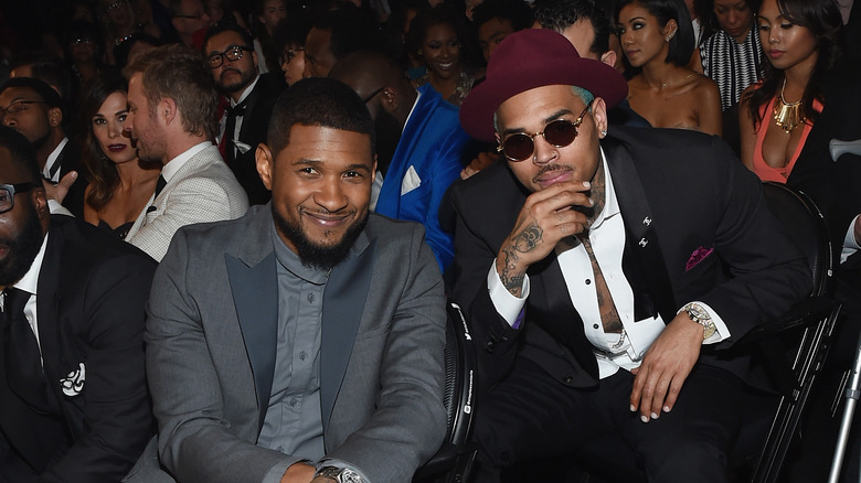 Usher and Chris Brown