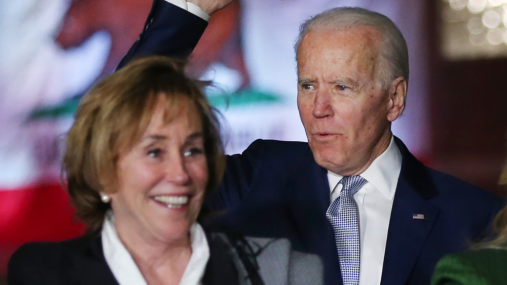 Valerie Biden Owens and Joe Biden smiling